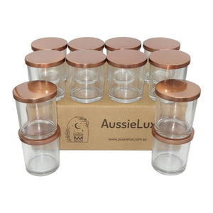 Luxury Glass Candle Jars with Lids for Making Candles, Wholesale (12 J -  AussieLux
