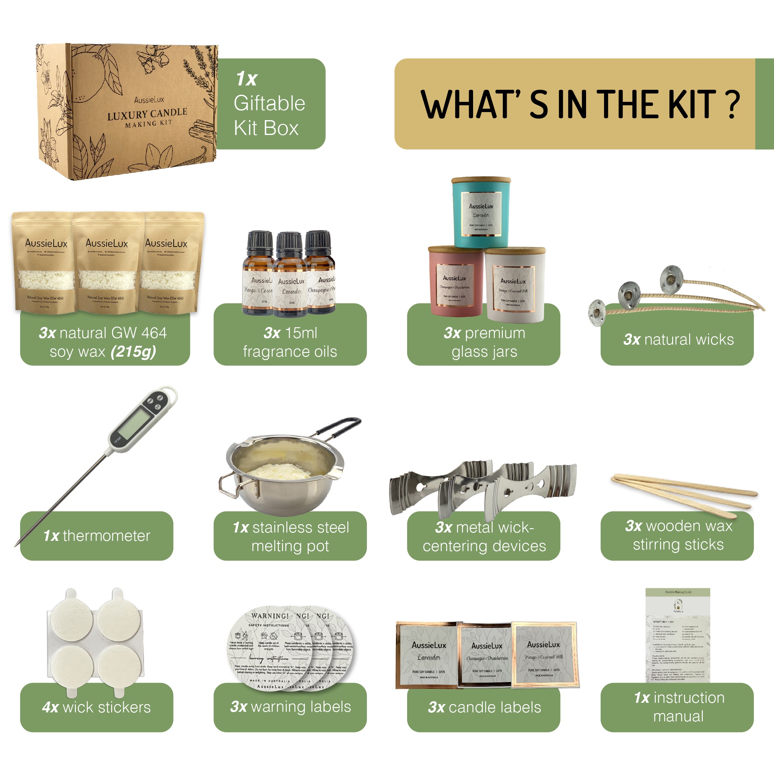 Luxury Soy Wax Candle-Making Kit