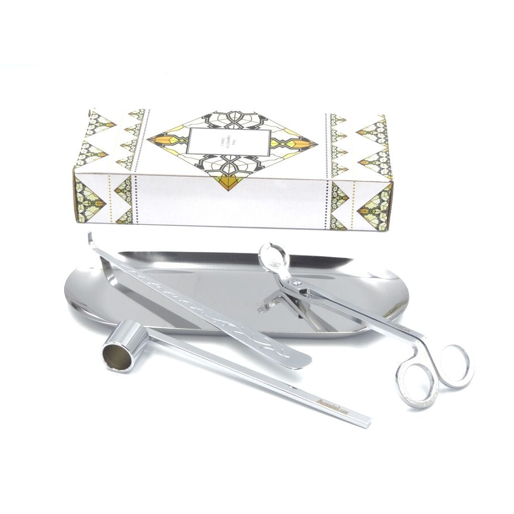 Candle Care Kit Silver Colour