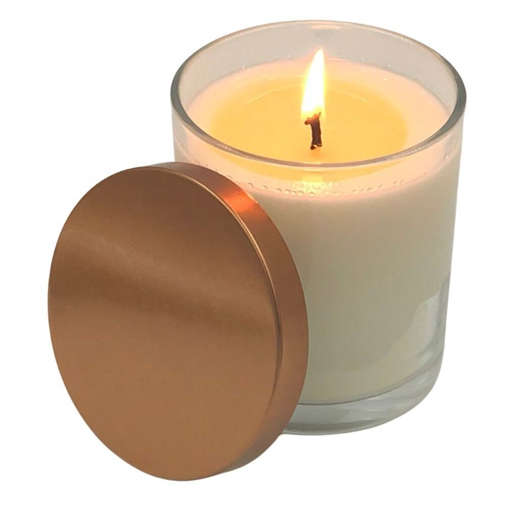 48 Pcs Luxury Glass Candle Jars with Lids for Making Candles, Wholesale (Clear)